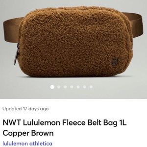 Brand New Lululemon Teddy Fanny Pack